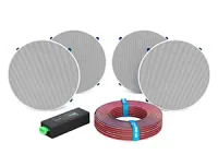 CVGAUDIO HOMESET-C4W - Комплект оборудования для интерьерного звука, четыре встраиваемые АС, Bluetooth усилитель, цвет белый