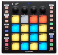 PreSonus ATOM USB-контролер для управления виртуальными инструментами, 16 PAD с посленажатием,4 энко