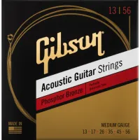 GIBSON Phosphor Bronze Acoustic Guitar Strings Medium