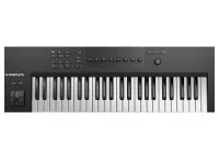 MIDI клавиатура [25237] Native Instruments [KOMPLETE KONTROL A49] 49 клавиш, полувзвешенная, 8 ручек управления, колеса высоты тона и модуляции, 4-позиционный энкодер, OLED-дисплей, TRS-вход для педали, USB-порт