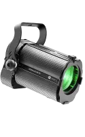 DTS SCENA LED 120 HQS FR, Black Театральный LED прожектор с линзой Френеля, 1 x Full Color (RGBW) LED, 3375 Lux/2 m, Zoom 20° - 74°, Технология Hi-Q Dimming, DTS HQS, линза Ø 112 мм, разъемы POWERCON In, DMX In/Out 5pin, рамка светофильтра, LED дисплей, 9
