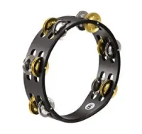 Meinl cta2m-bk  тамбурин деревянный двухрядный 8", сталь, латунь, цвет чёрный