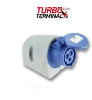 PCE Розетка настенная 32А/230V/1P+N+E/IP44 123-6tt