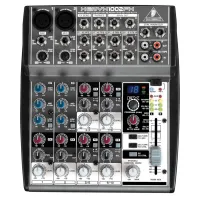 Behringer Xenyx 1002FX-EU-Сверхкомпактный малошумящий микшерный пульт премиум-класса (2 моновхода, 4 стереовхода, 1 AUX-шина, процессор эффектов).
