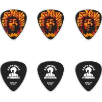 DUNLOP JHP14HV Jimi Hendrix Voodoo Fire Набор медиаторов (6шт)