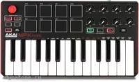 AKAI PRO MPK MINI PLAY USB миди клавиатура, 25 клавиш, 8 пэдов, 8 ручек,...