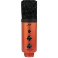 ESI cosMik uCast - USB микрофон конденсаторный кардиоидный, диафрагма 1", диапазон частот 30-18000 Гц, динамический диапазон 89/93 дБ (AD/DA), максимальный SPL 130 дБ, S/N 89/93 дБ (AD/DA), 1/8" miniJack выход на наушники, USB-C порт, совместимость Window