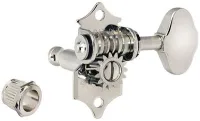 Guitar machine heads Gotoh SE770-SLB-CK - Guitar machine heads with L3+R3 placement, standard peg, 1:15 ratio and SLB handles, CK finish, cosmo black