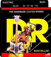 DR BZ-50 - подписные струны Bootsy Collins для 4-струнной бас-гитары, Калибр: 50-110, Серия: BOOTZILLAS™, Обмотка: нержавеющая сталь, Покрытие: есть