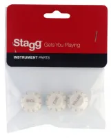 STAGG SP-KNST-WH - набор ручек, 1х громкость, 2х тона для стратокастера, цвет белый, материал пластик