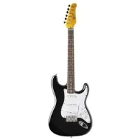 Oscar Schmidt OS 30 BK  мини-электрогитара, форма корпуса Stratocaster, цвет черный