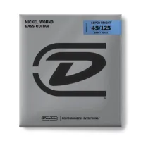 DBSBN45125S Super Bright Комплект струн для 5-стр. бас-гитары, никелир., Short Scale, 45-125, Dunlop
