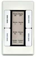 Cypress CDPW-K3US-W- Панель управления с 8 кнопками (128 команд), Ethernet 100/1000BaseT (RJ45), исполнение для США, белая