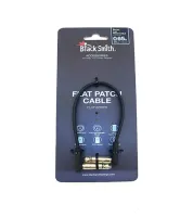 Blacksmith flat patch cable 0.65ft fpc-20  инстр кабель, 20 см, угл jack + угл jack, черный