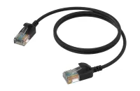 Procab CSD560B/0.5- Тонкий патч-корд CAT6A U/UTP с разъемами RJ45, LSHF, длина 0,5 м, черный