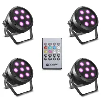 Cameo root par 4 set 1 - комплект из 4 x clrootpar4 включает ir remote control (clpflat1remote)