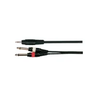 Аудио кабель Soundking BB317-3M, джек 3,5 (стерео) - 2X джек 6,3 (моно), 3 м