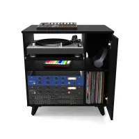 Glorious modular side rack black  стойка для стола аранжировщика