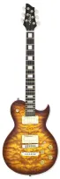ARIA PE-480 BS - электрогитара, Les Paul, 22 лада , корпус красное дерево с топом с стёганого клёна, гриф клён, 3 куска, со вставками из ореха, накладка techwood, звукосниматели 2 хамбакера Power “CPH-1C”, регулировки 2 громкости, 2 тона, 2 доп переключат