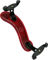 0 violin shoulder rest Viva Flex 80FST4 - 1/8-1/4 violin shoulder rest with comfortable transparent shoulder support, with foldable black forks and swivel end members. Red color