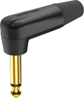 ROXTONE PJ2RX-BG Разъем, 6,3mm mono Male Jack(угловой) для кабеля до 7,5мм., цвет: черный.