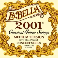 Струна e1 для классической гитары la bella 2001-m - струна ми/1 из прозрачного нейлонового сплава с точным круглым сечением. среднее натяжение.