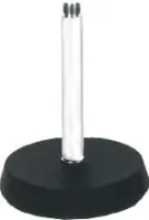 ROXTONE MS024 Chrome Микрофонная настольная стойка, прямая: 17,5см., чугун, D:13см, , вес: 1кг., 20шт. в коробке размером: 43x32x19 см.