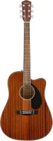 FENDER CD-60SCE ALL MAH - электроакустическая гитара, красное дерево, массив, цвет натуральный
