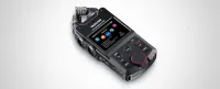 Tascam Portacapture X6 - Шестиканальный рекордер, 2,4" цветной сенсорный дисплей, АЦП/ЦАП 32 бит/96 кГц, 20-40000 Гц, дин. диапазон 112 дБ, THD<0,006%, форматы WAV/BWF/MP3, 2 конд. микрофона A-B/X-Y, 2x Combo XLR/TRS микр./лин. входа, USB Type-C, питание