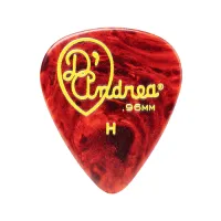TPG351.096HV Shell Celluloid Медиаторы, 12шт, целлулоид, 0,96мм, D'Andrea