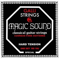 GALLI STRINGS MS100 - струны для классической гитары, серия magic sound, натяжение - hard