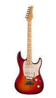 046980 Progression Plus Cherry Burst Flame MN Электрогитара, Godin