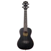 HH-2300 Mahogany Series Укулеле концертный, с чехлом, черный, Cascha