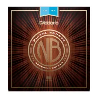 D`addario nb1253  струны для акустической гитары никелированная бронза, light 12-53