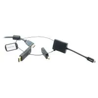 Kramer [ad-ring-6] комплект переходников на общем кольце, включает переходники mini displayport (вилка) на hdmi (розетка); displayport (вилка) на hdmi (розетка); usb тип c (вилка) на hdmi (розетка)