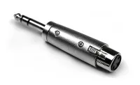 INVOTONE AD310 - переходник 3P XLR мама <>6.35мм стерео джек папа,  корпус металл