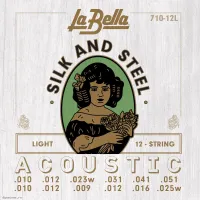 LA BELLA 710 12L - Струны для 12 струнной акустической гитары