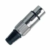 PROEL XLR3FVPRO Разъем "XLR - мама", 3-х пиновый, никелированные контакты.