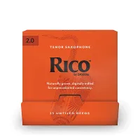 RKA0120-B25 Rico Трости для саксофона тенор, размер 2.0, 25шт в индивидуальной упаковке, Rico