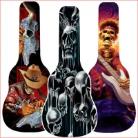 VIRTUOZO 03801E DOOMSDAY BASSMAN Чехол для гитары Электро, утепление 8 мм, черный, фотопечать, опт 1