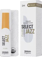 Трости для тенор-саксофона d'addario organic select jazz filed orsf05tsx2m - трость из толстой заготовки c подрезкой с утолщенным сердцем для саксофона тенор силой 2 средняя. цена за упаковку из 5 штук