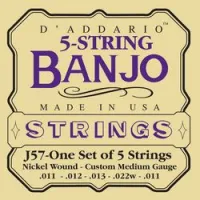 D`addario ej57  струны для пятиструнного банджо, medium, 11-12-13-22-11