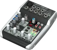 BEHRINGER Q502USB - микшер 5 каналов, встр. USB, 2-х полосный эквалайзер, компрессор