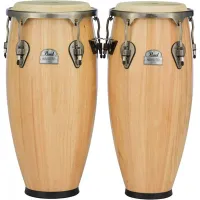 Two congas Pearl Primero Pro PWC-202DX/511 - Две конги 10 и 11 дюймов серии Primero Pro из тайского дуба. Цвет #511 натуральный