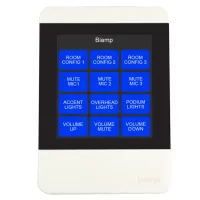 Панель управления BIAMP [Apprimo TEC-X 2000 Black] сенсорная, touchscreen, до 12 программируемых сенсорных кнопок, PoE, Ethernet, цвет черный