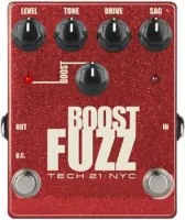BSTM-F TECH 21 гитарная педаль аналоговый фуз с чистым бустером, Level, Tone, Drive, SAG, Boost, переключатели Bypass и Boost