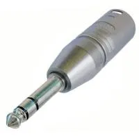 Neutrik NA3MP- Переходник XLR 3-pin (вилка) на стерео Jack 6,3 мм (вилка), цвет серебристый