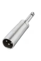 BESPECO AD50 Переходник XLR male / Jack mono 6,3 мм male, металл