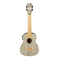 HH-2316E Bamboo Series Укулеле концертный со звукоснимателем, с чехлом, графит, Cascha