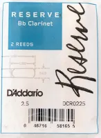 DCR0225 Reserve Трости для кларнета Bb, размер 2.5, 2шт., Rico